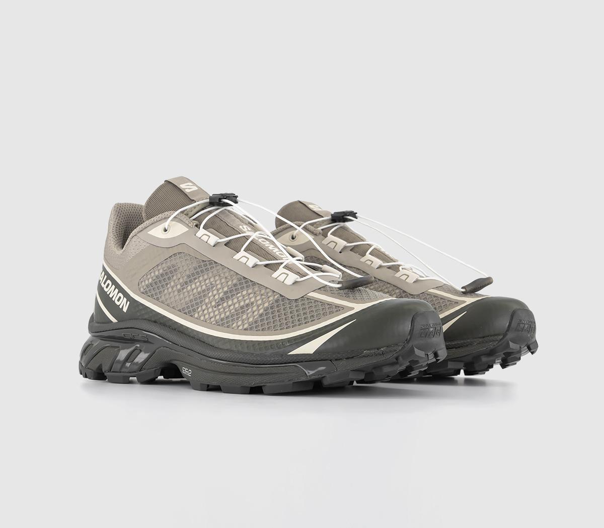 Salomon Xt-6 Trainers Vintage Khaki Peat Vanilla - Men's Trainers