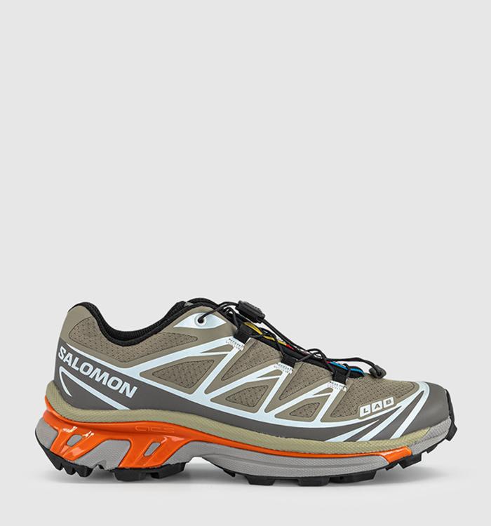 Salomon XT-6 Trainers Silver Sage Cloudburst Dragon Fire