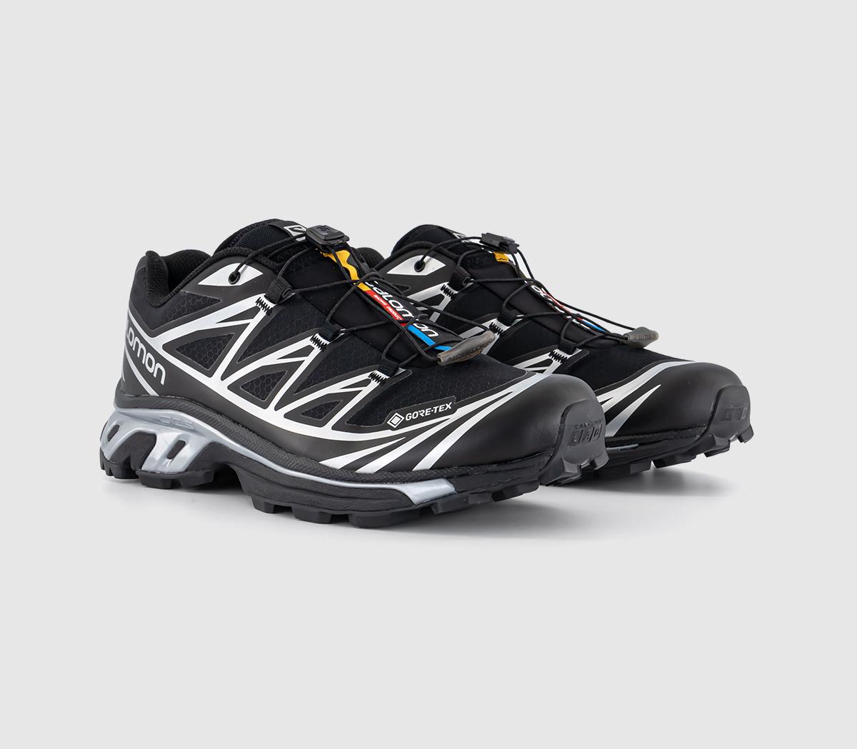 【美品】Salomon XT-6 GTX Black/Silver 28cm Salomon XT-6 GTX Trainers Black Black Silver - Men's Trainers