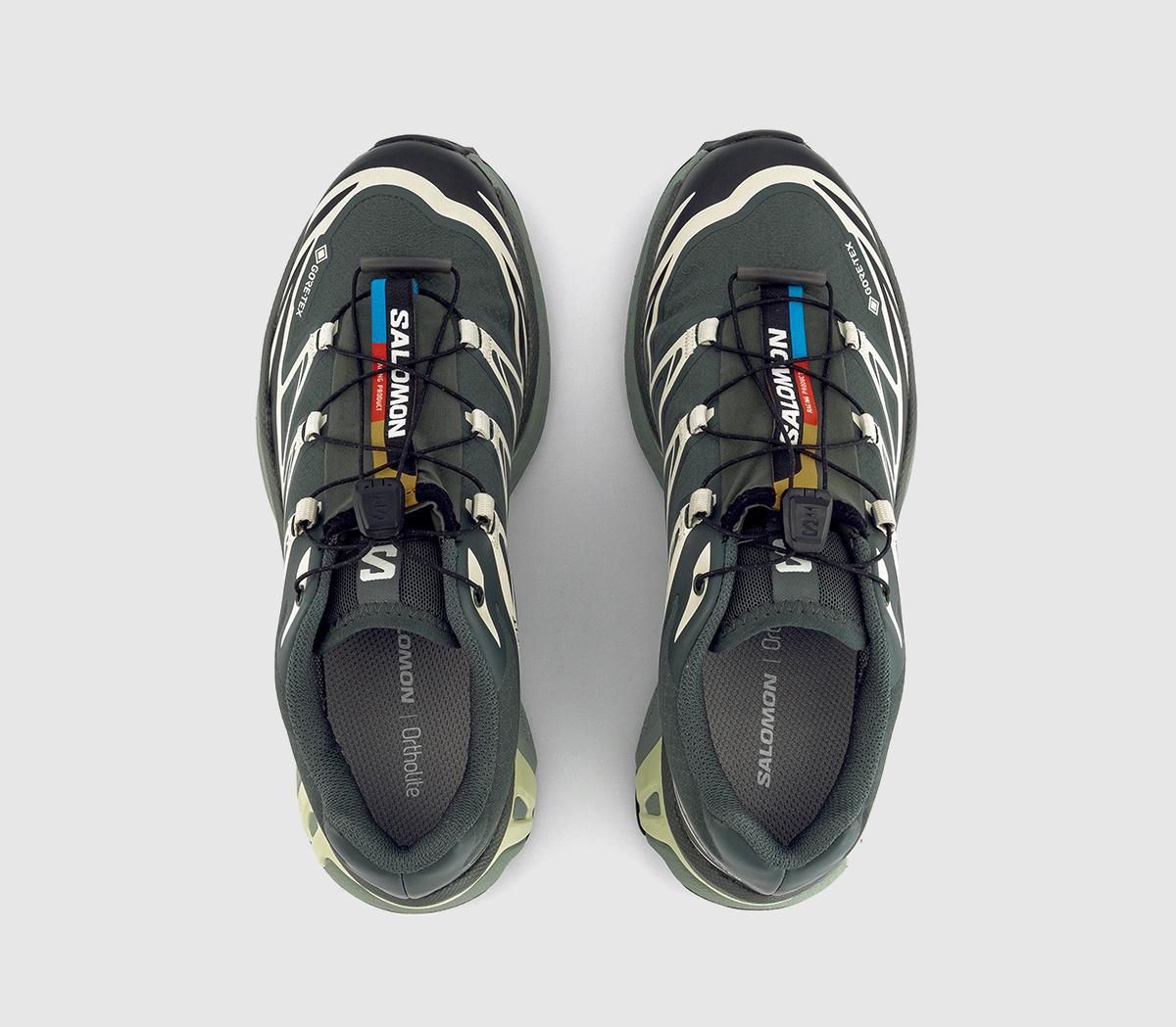 Salomon XT-6 GTX Trainers Urban Chic Black Lime C - Men's Trainers