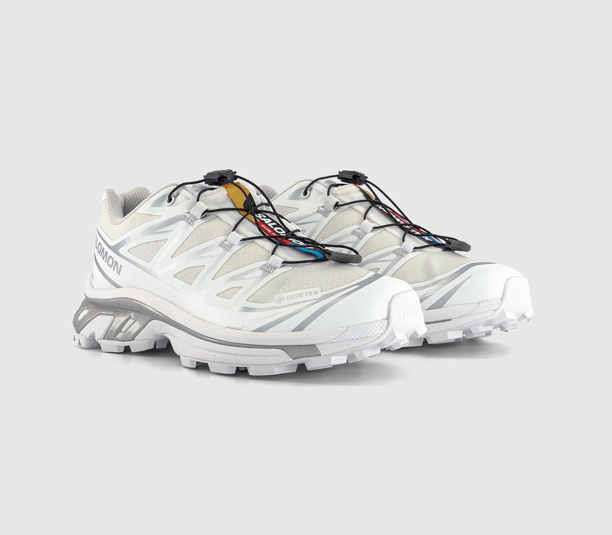 Salomon XT-6 GTX Trainers White White Silver - Men's Trainers