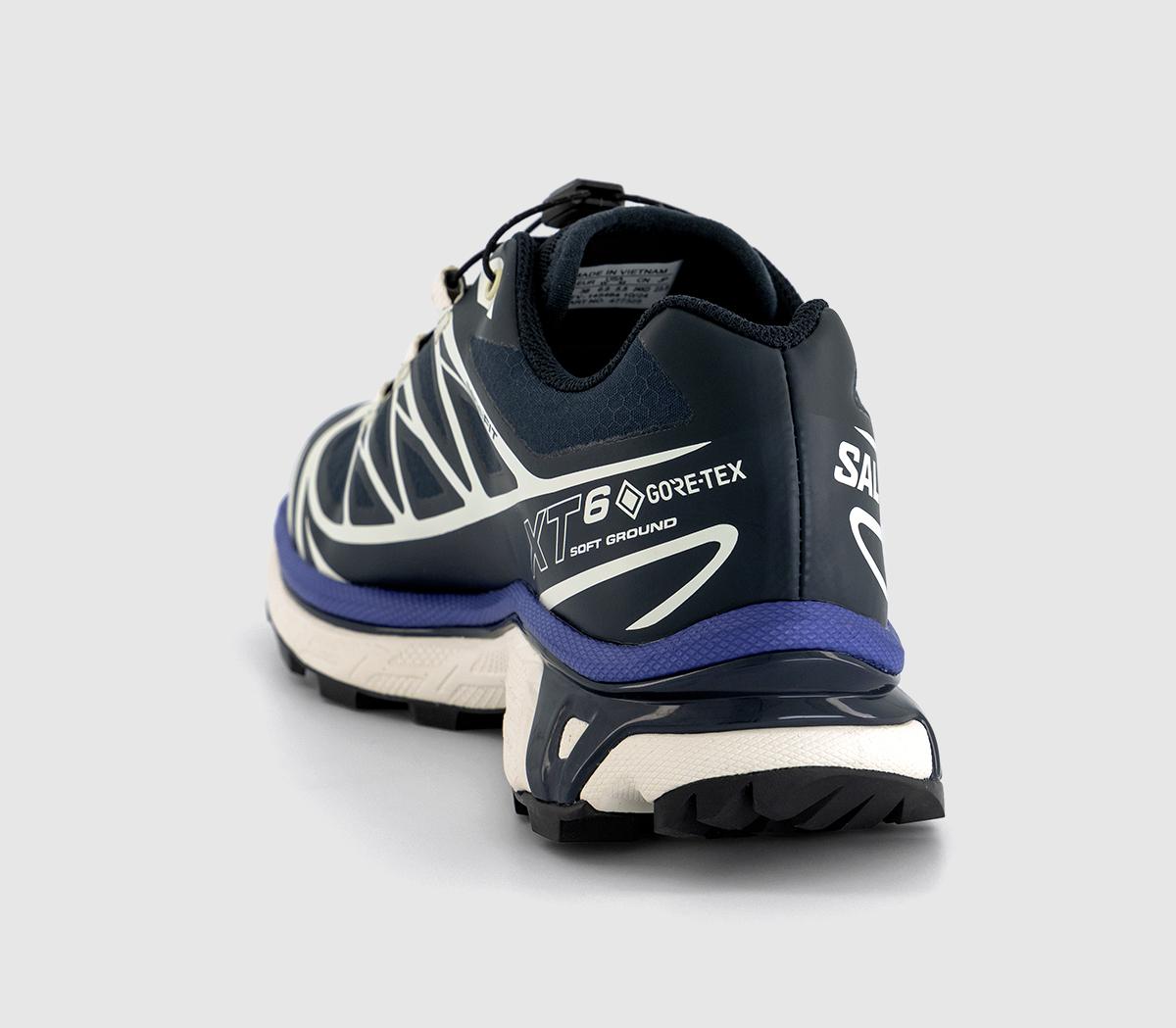 Salomon XT-6 GTX Trainers Carbon Vanilla Ice Liberty - Men's Trainers