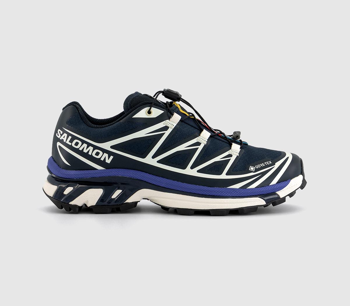 Salomon XT-6 GTX Trainers Carbon Vanilla Ice Liberty - Men's Trainers
