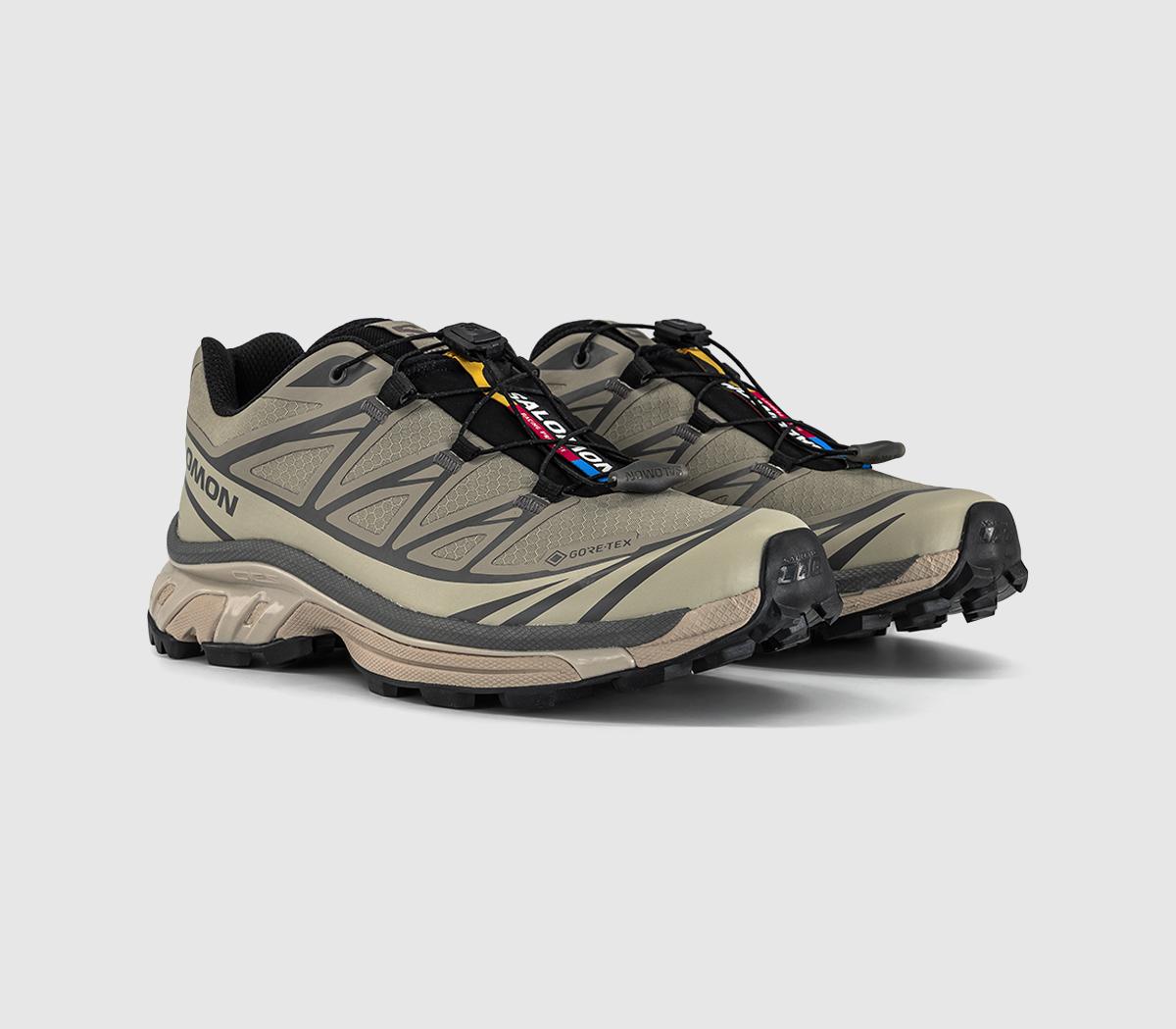 SalomonXT-6 GTX TrainersWhite Pepper Silver Sage Dark Gull Gray