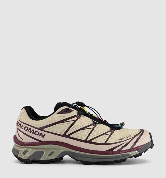 Salomon Xt-6 Gtx Trainers White Pepper Shadow Gray Huckleberry