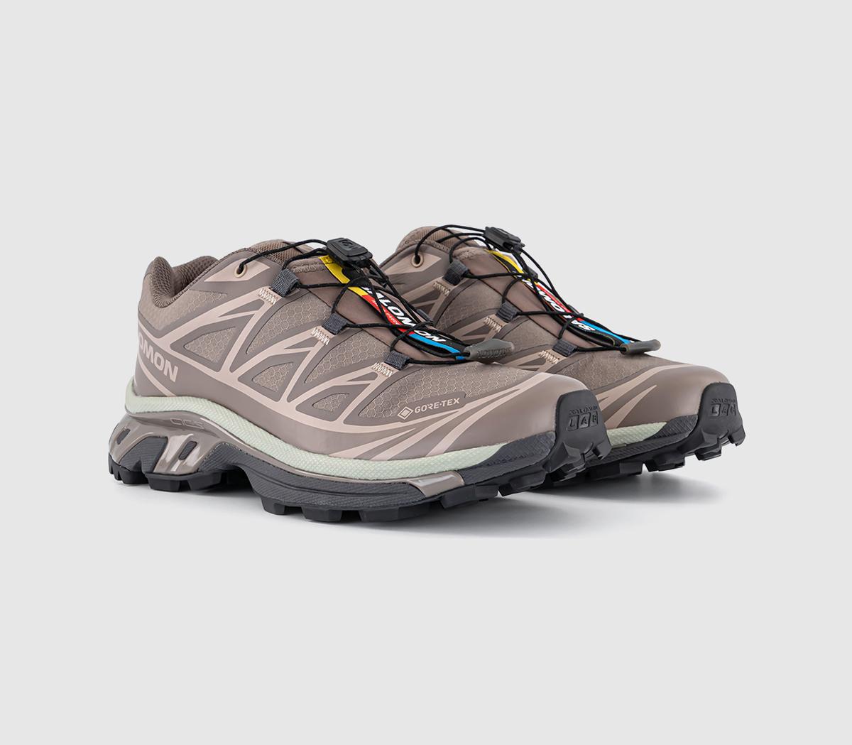 Salomon Xt-6 GTX Trainers Iron Etherea Seagrass - Women's Trainers