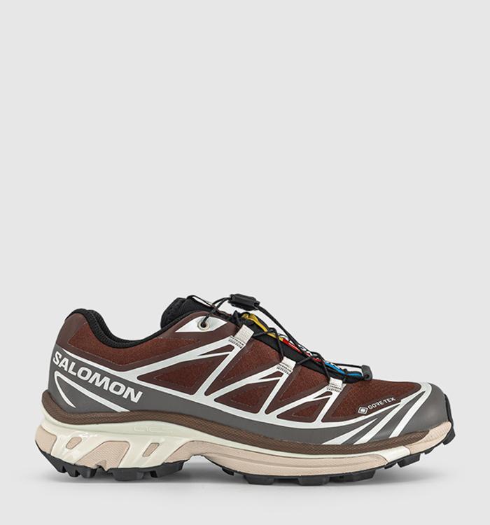 Salomon XT-6 GTX Trainers Bitter Chocolate Iron Vanilla Ice