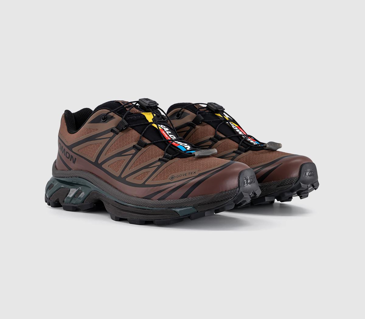 SalomonXT-6 GTX TrainersMustang Bitter Chocolate Green Gables