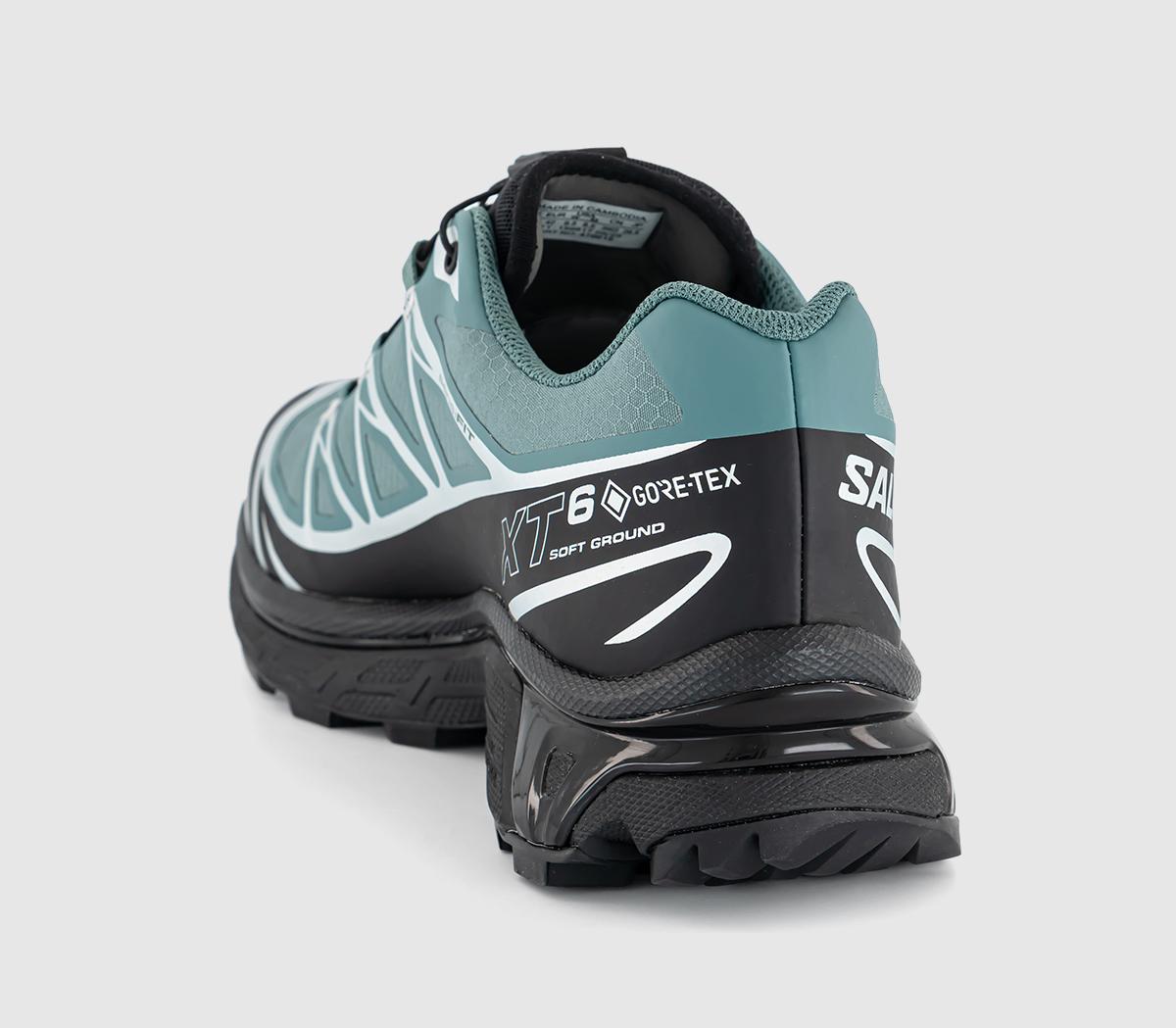 Salomon XT-6 GTX Trainers North Atlantic Black Silver - Men's Trainers
