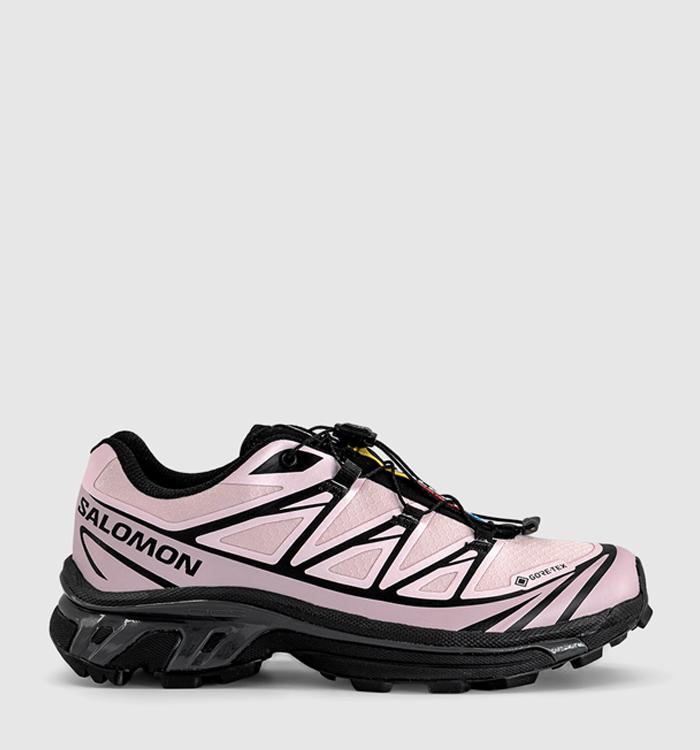 Salomon XT-6 GTX Trainers Black Icy Pink Dawn Pink