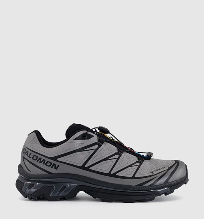 Salomon Xt-6 Gtx Trainers Black Cloudburst Dark Gull Gray