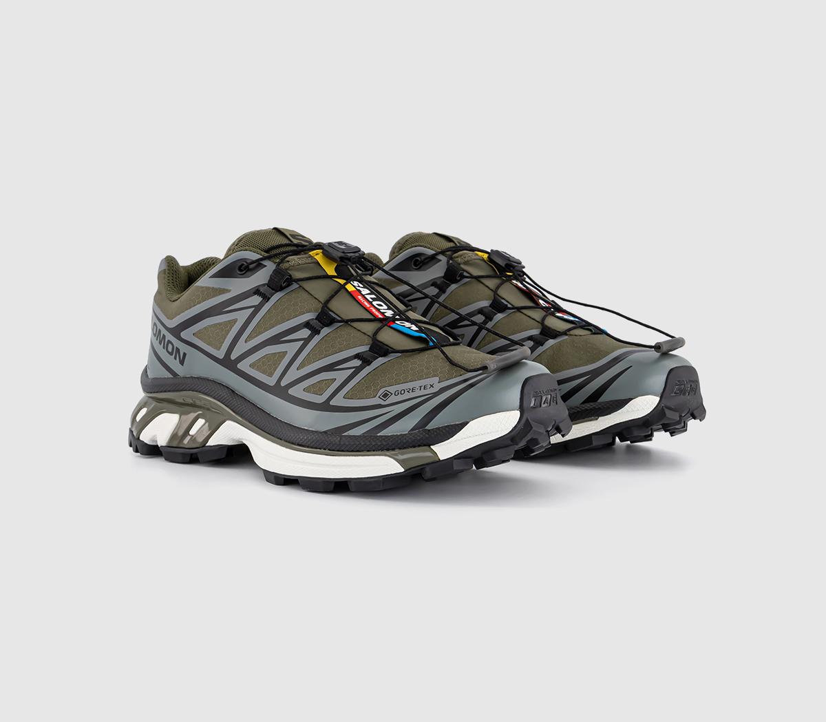 Salomon XT-6 GTX Trainers Olive Night Sedona Sage Black - Men's