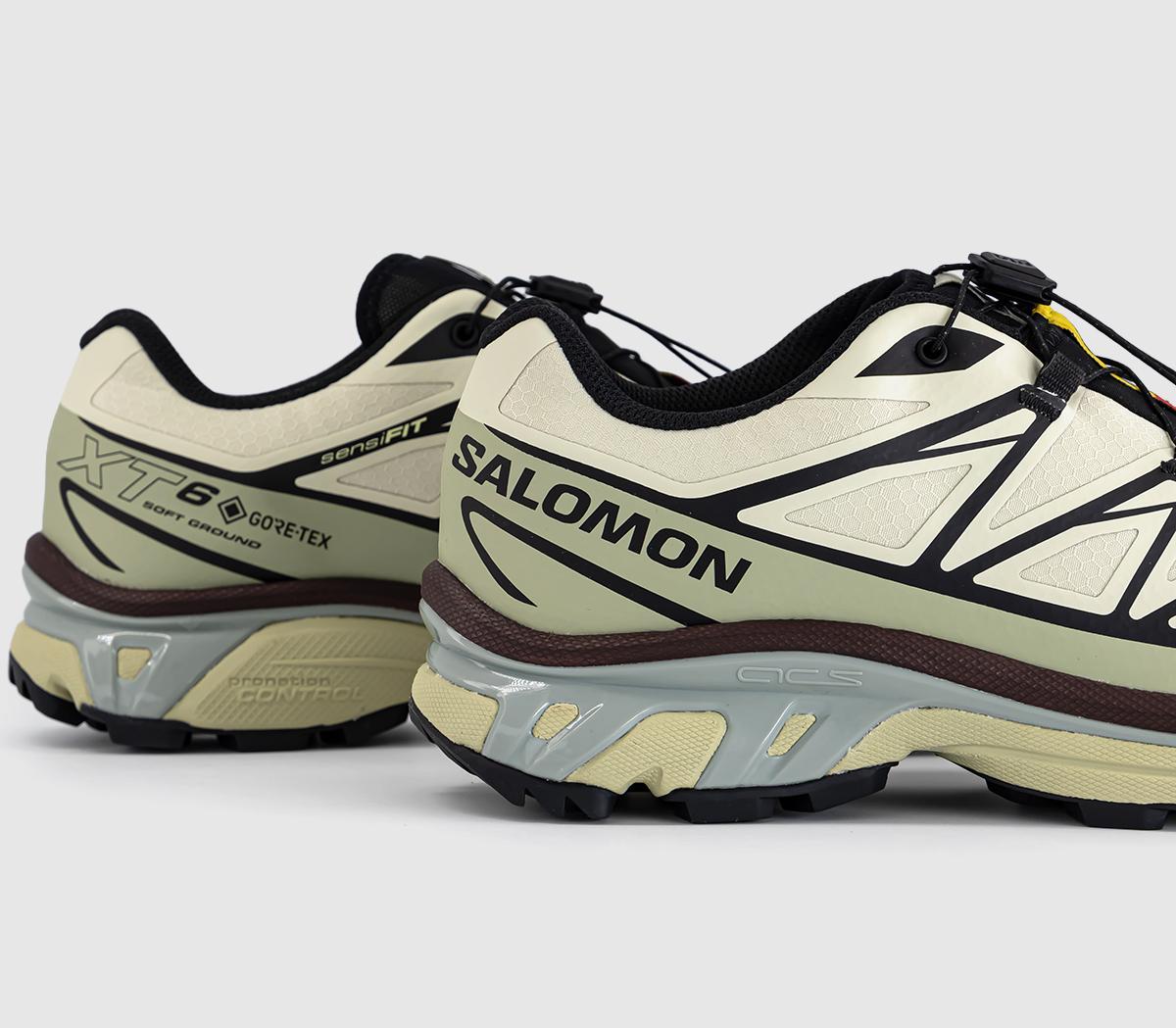 Salomon XT-6 GTX Trainers Asparagus Green Tea Bitter Chocolate