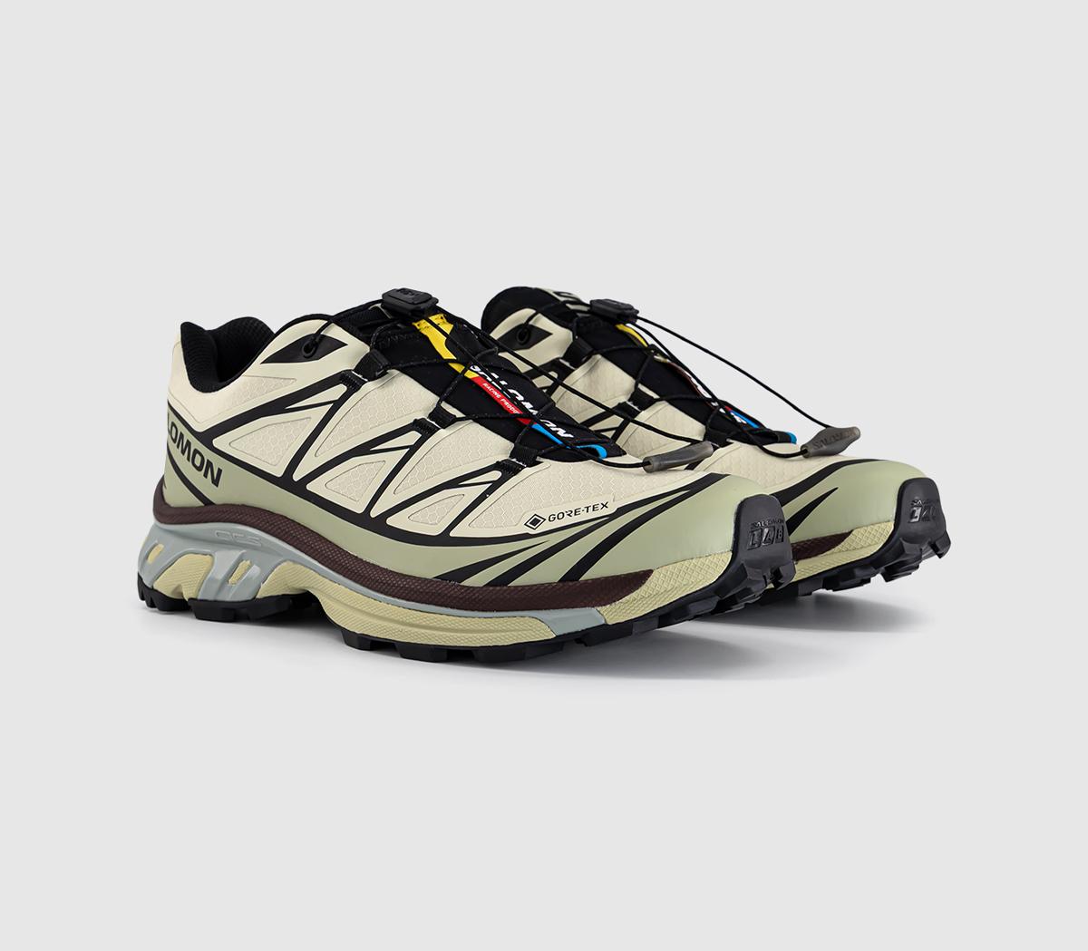 Salomon XT-6 GTX Trainers Asparagus Green Tea Bitter Chocolate
