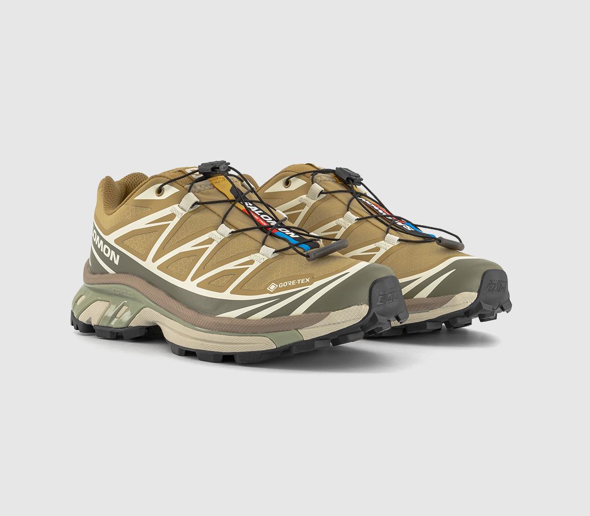Salomon XT-6 GTX Trainers Antelope Icicle Portab - Men's Trainers