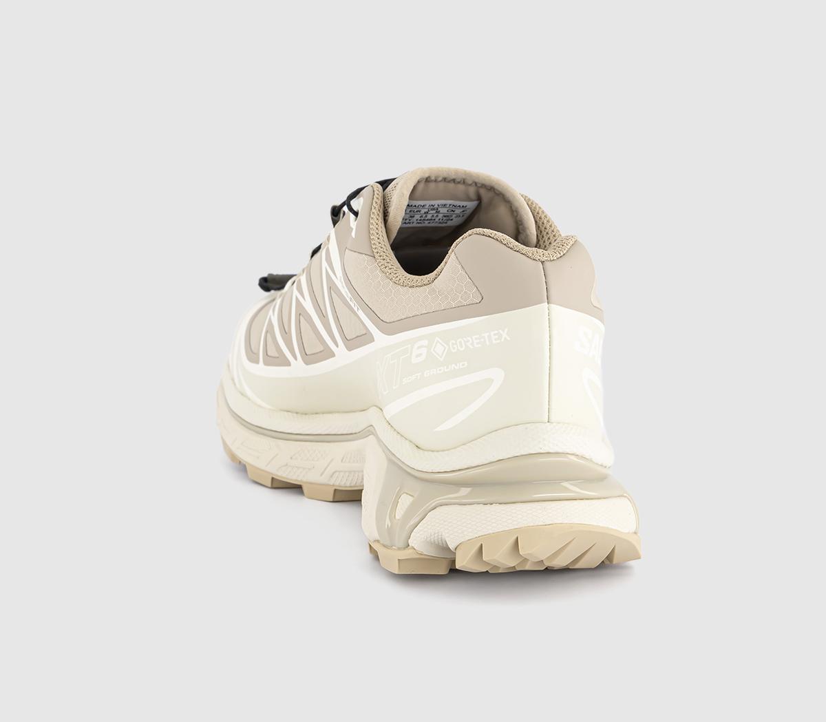 Salomon XT-6 GTX Trainers Oxford Tan Almond Milk Safari - Men's