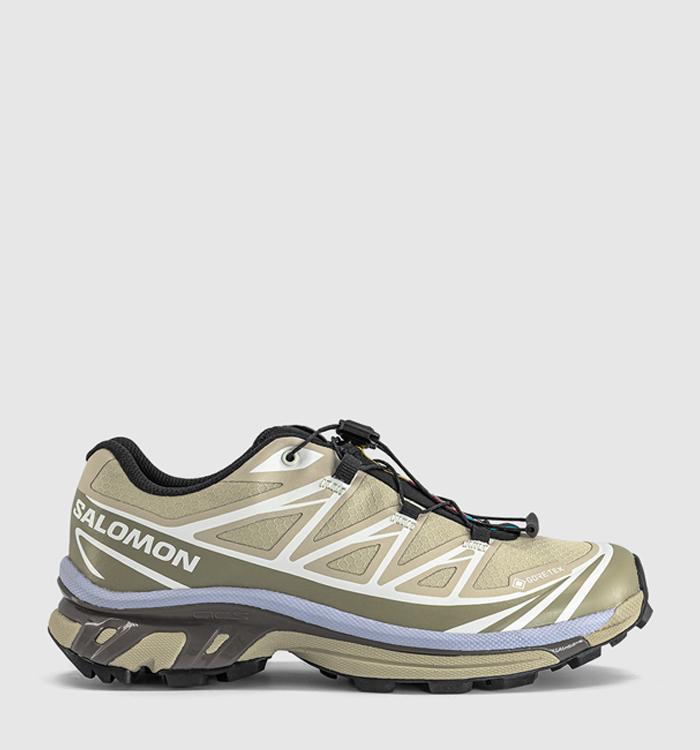 Salomon XT-6 GTX Trainers Eucalyptus Silver Sage Cosmic Sky
