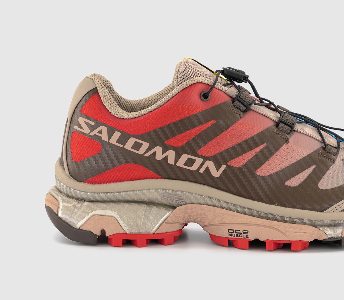 salomon red trainers