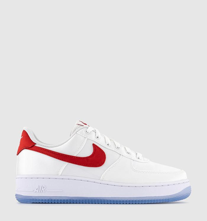 Nike Air Force 1 '07 Trainers White Varsity Red