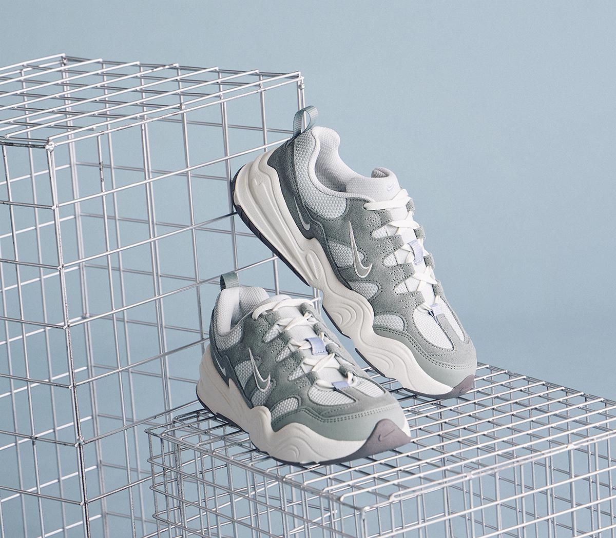 NikeNike Tech Hera TrainersLight Silver Mica Green Sail Flat Pewter
