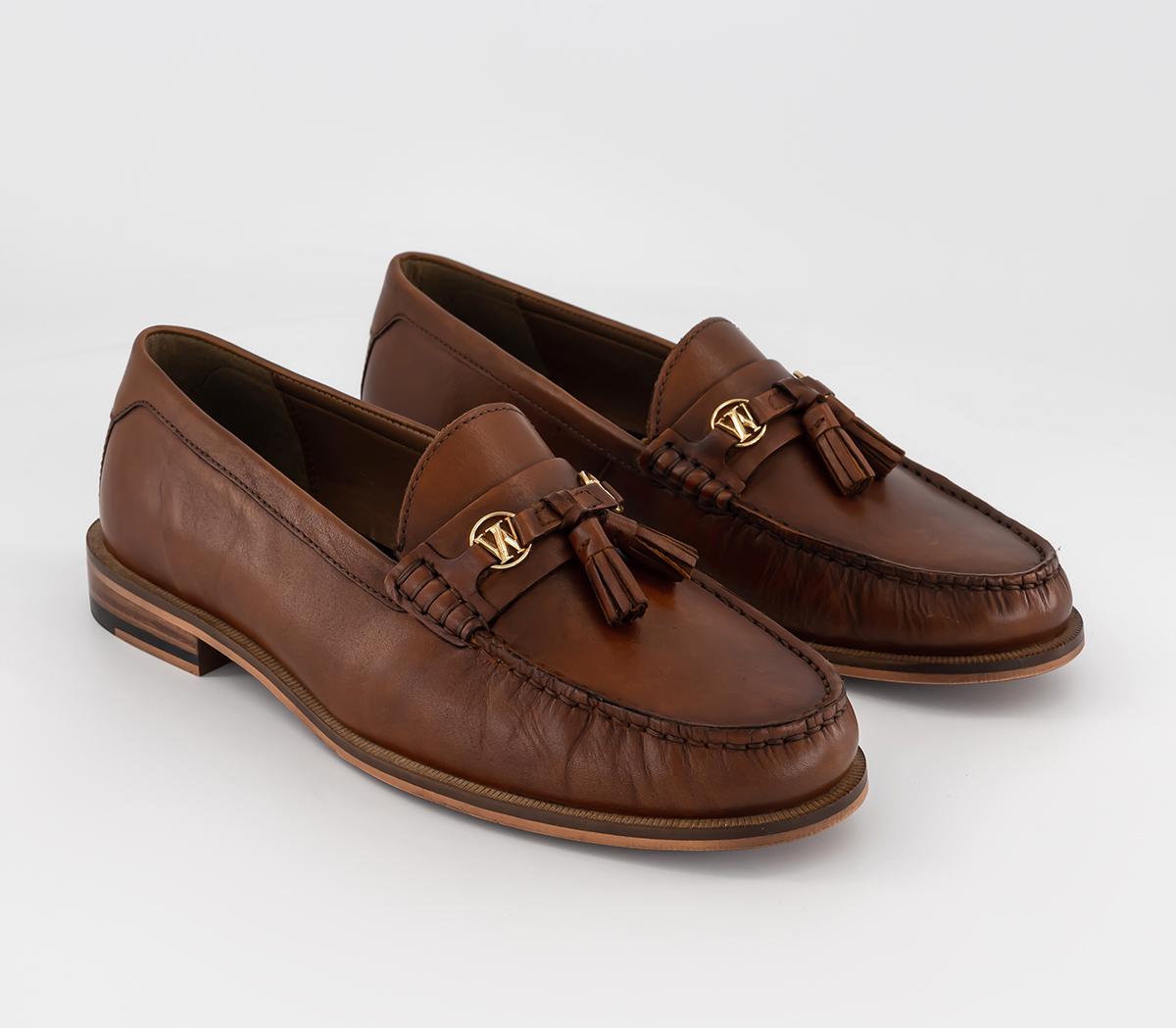 Walk LondonRiva Tassel LoafersTan Leather