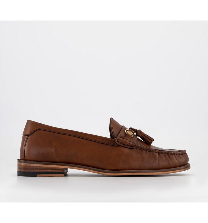 Walk London Riva Tassel Loafers Tan Leather - Men’s Smart Shoes