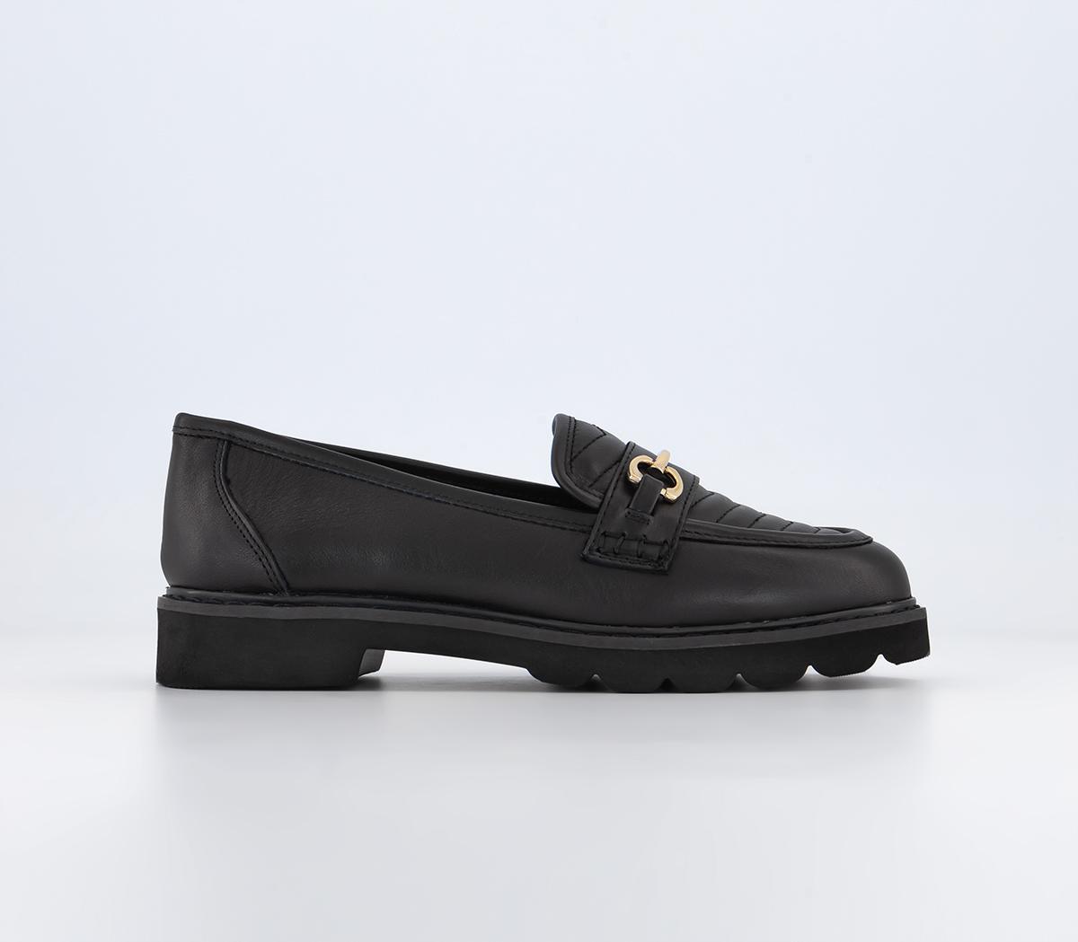 OFFICEFrill Leather LoafersBlack Leather