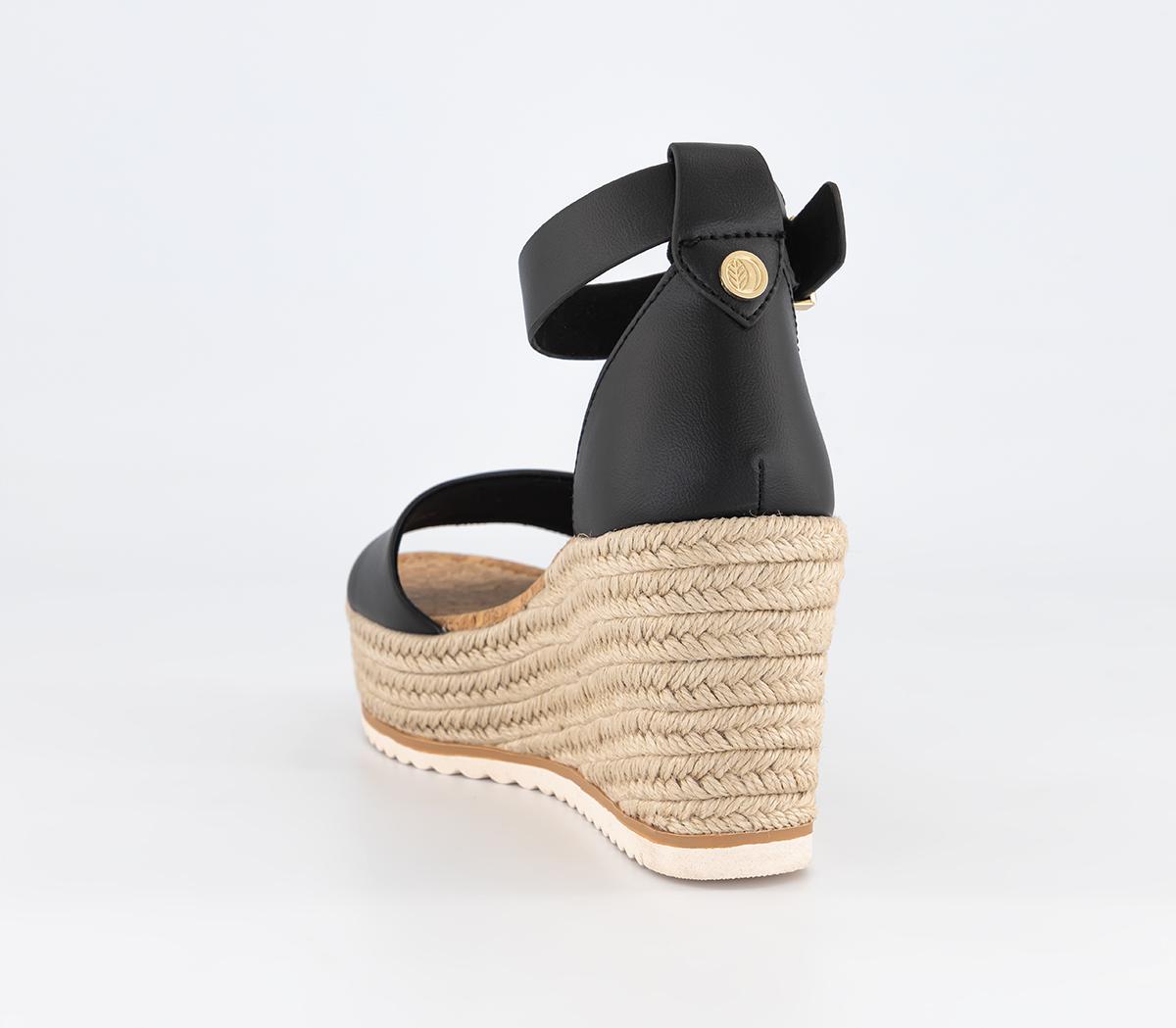 EARTHADDICTMorella Espadrille WedgesBlack