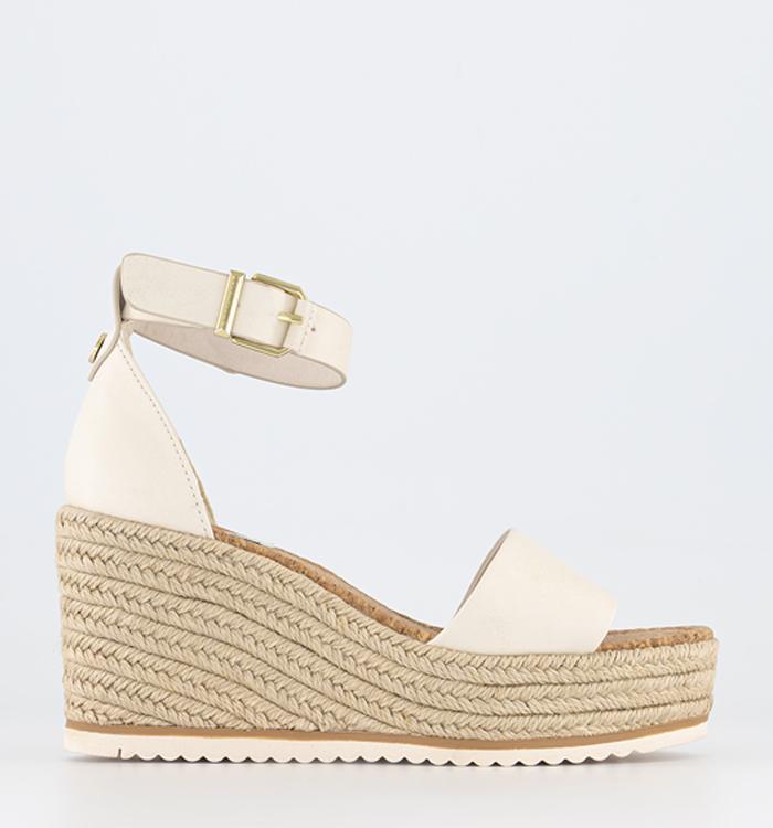 White espadrilles clearance wedges uk