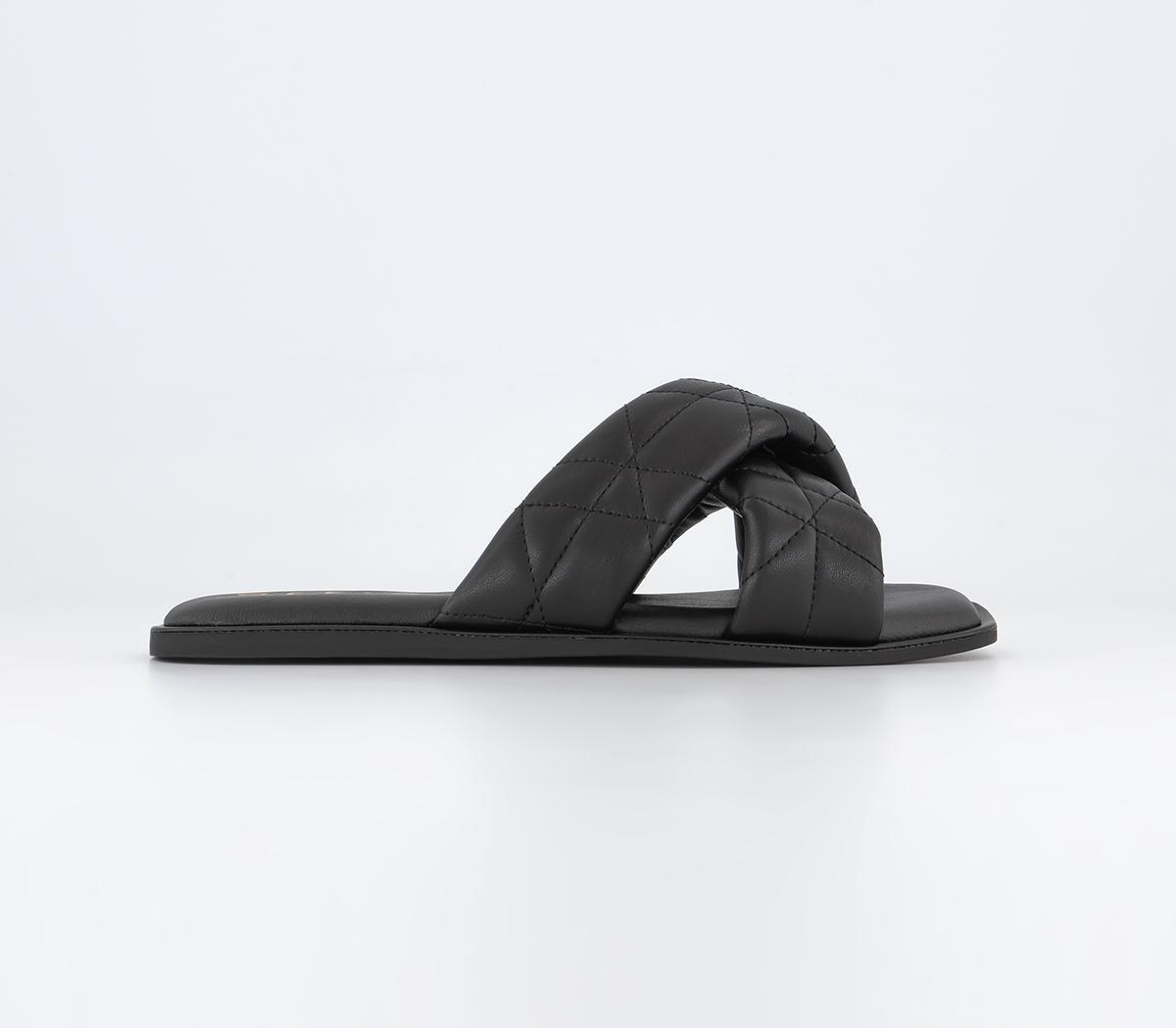 OFFICESqueeze Squishy Cross Over SandalsBlack