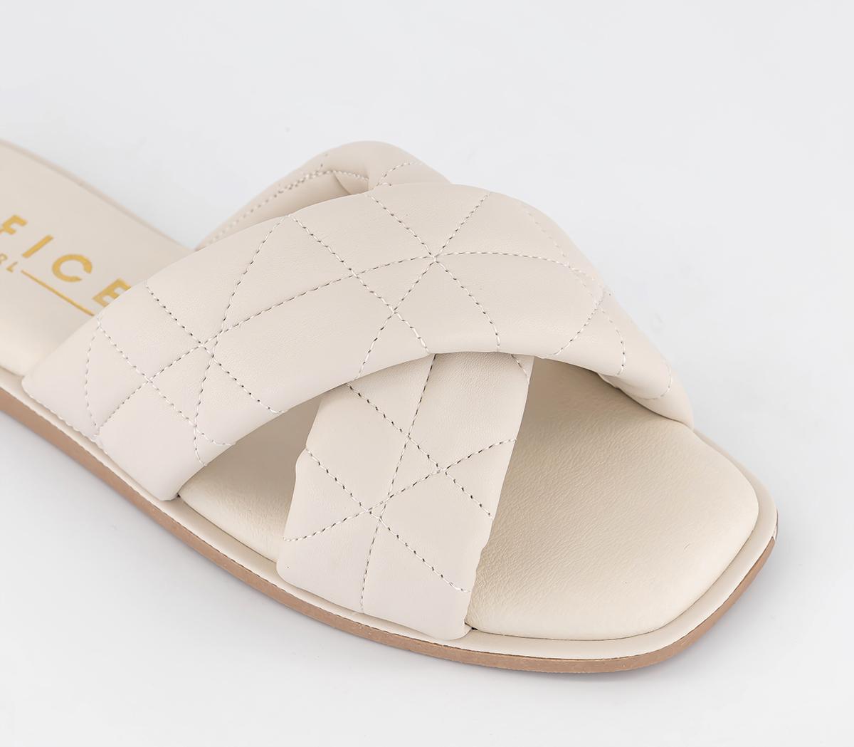OFFICESqueeze Squishy Cross Overs Sandals Off White