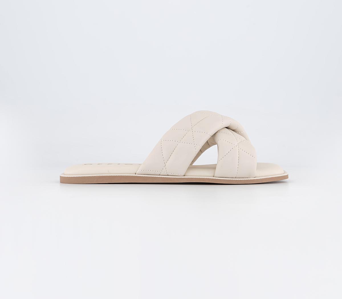 OFFICESqueeze Squishy Cross Overs Sandals Off White