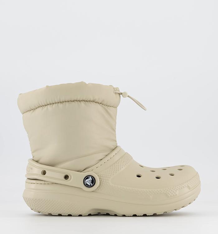 Crocs Classic Lined Neo Puff Boots Bone