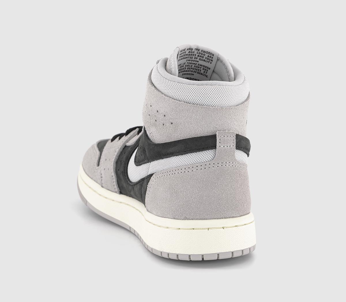 JordanAir Jordan 1 Zoom Comfort 2 TrainersLight Iron Ore Neutral Grey Black Coconut Milk