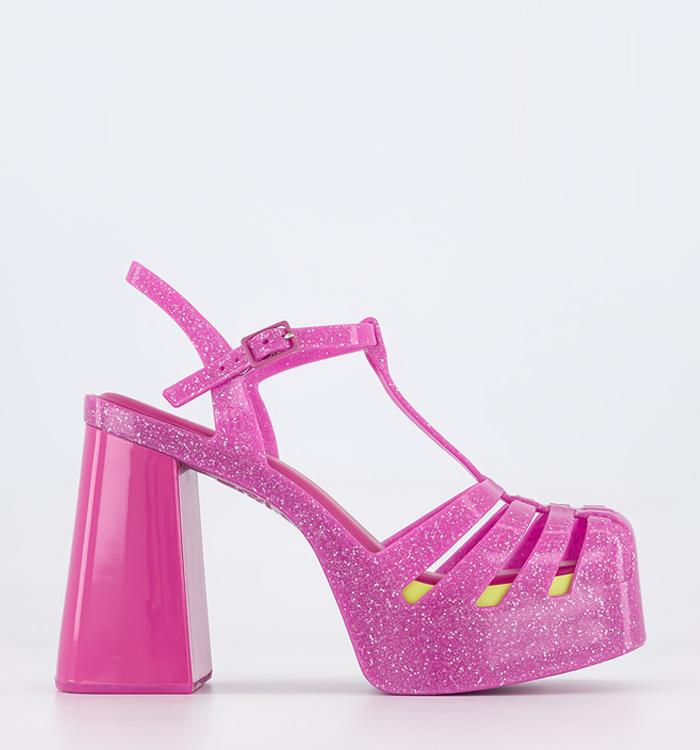 Artesur » christian louboutin Daffodile pointed-toe pumps Pink glitter  concealed platforms