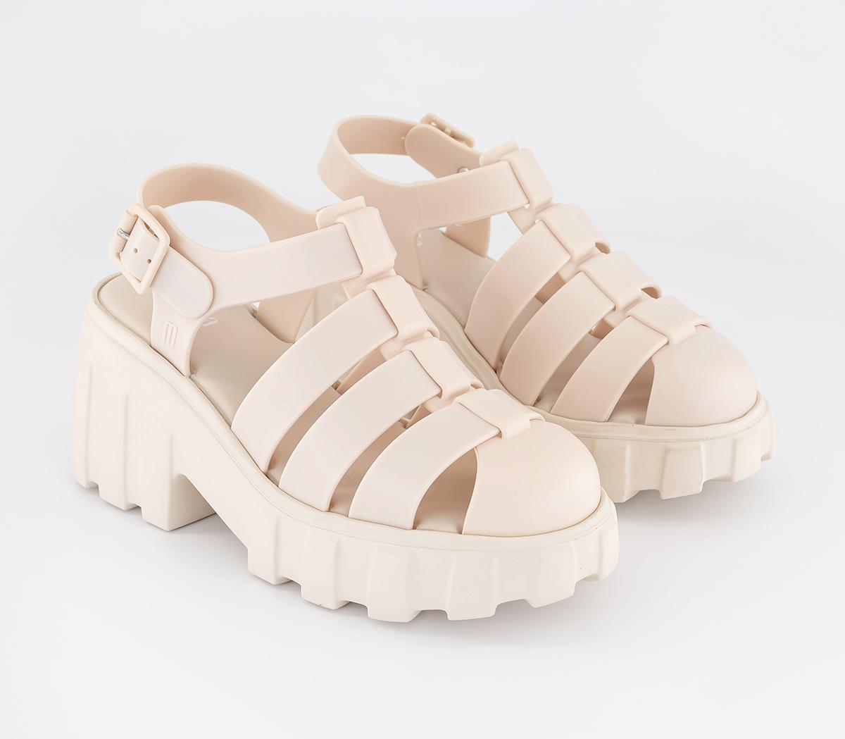 Melissa Melissa Megan Platform Sandals Off White - High Heels