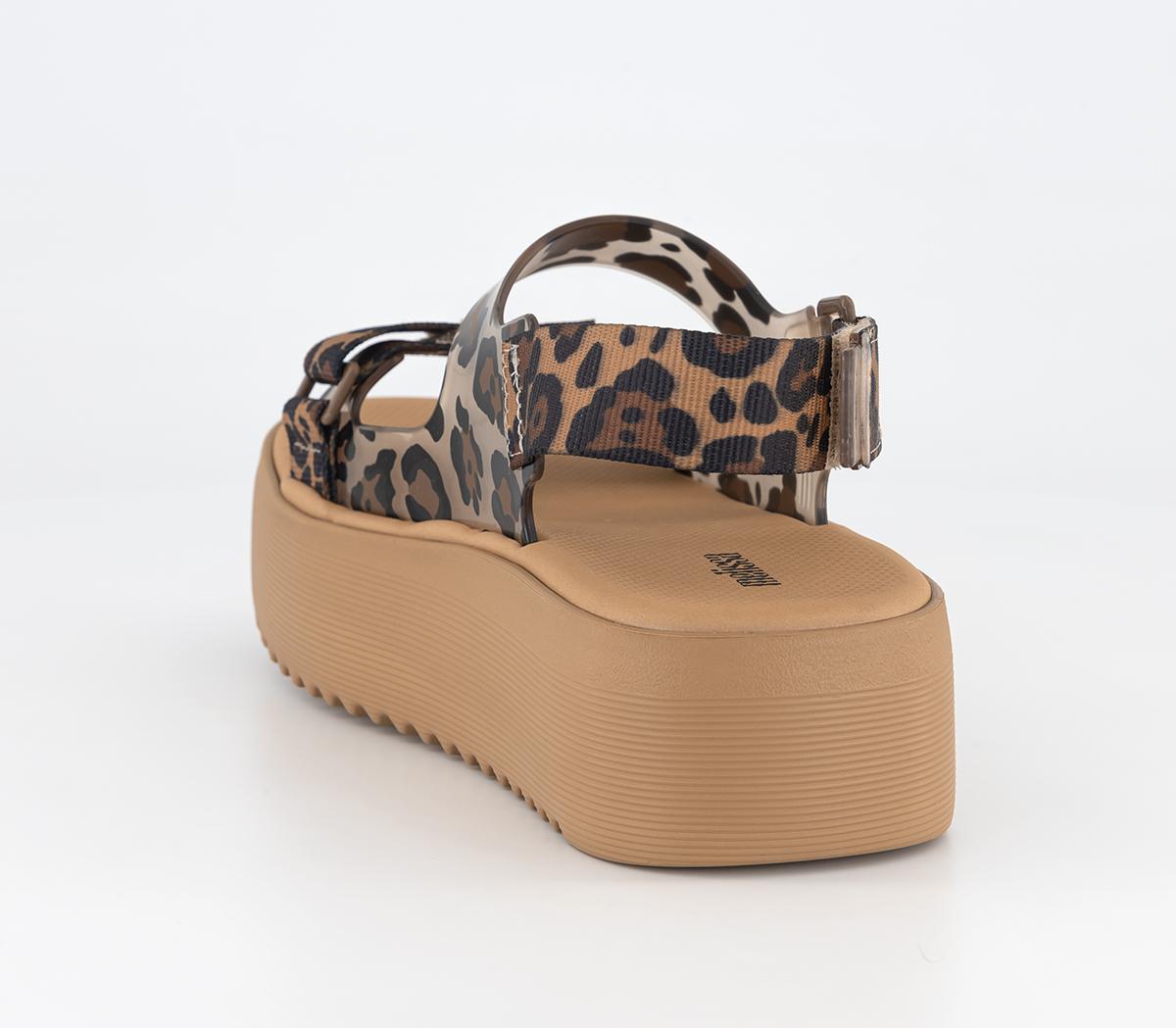 MelissaMelissa Brave Papete Platform SandalsTan Leopard