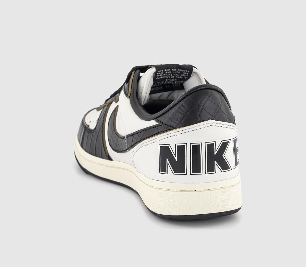 NikeTerminator Low TrainersPhantom Black Coconut Milk Gold Suede