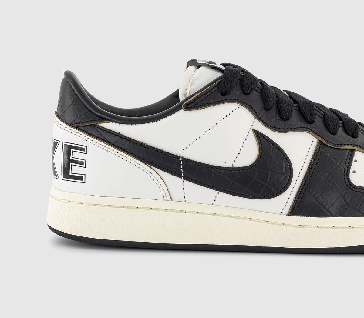 NikeTerminator Low TrainersPhantom Black Coconut Milk Gold Suede