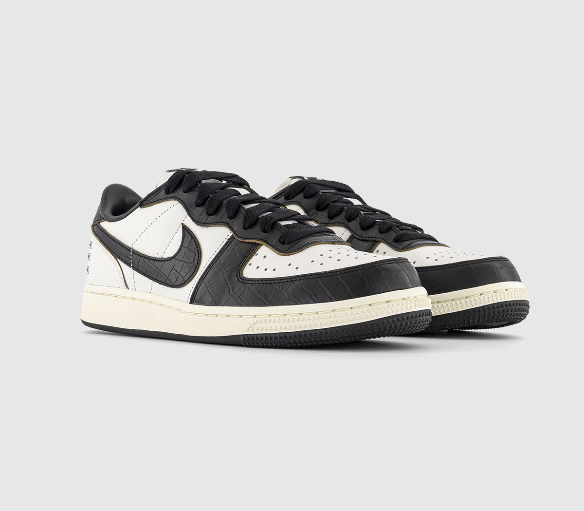 NikeTerminator Low TrainersPhantom Black Coconut Milk Gold Suede
