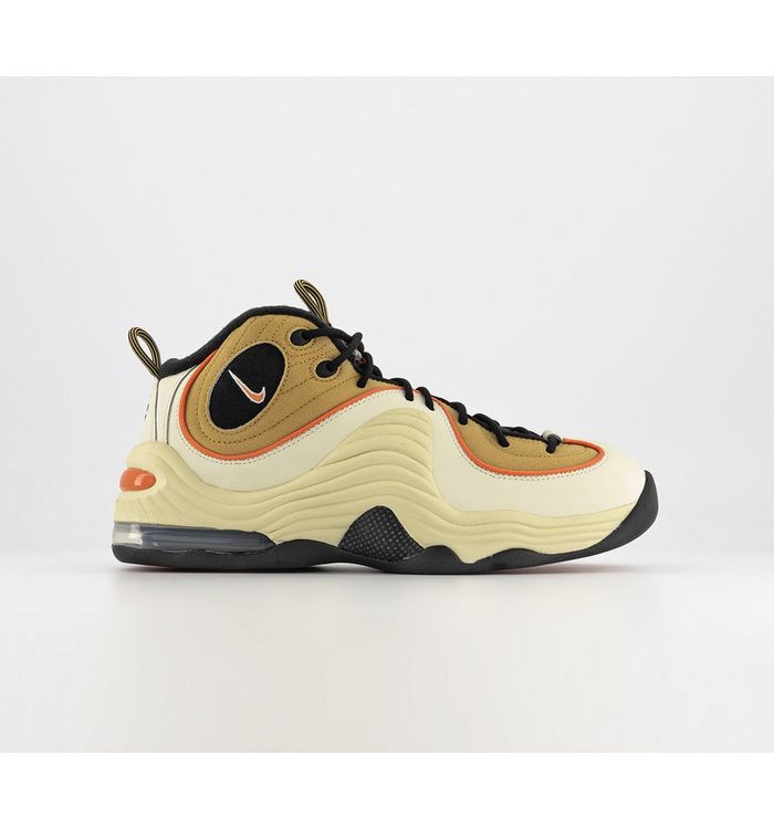 Nike Air Max Penny Ii Trainers Wheat Gold Safety Orange Black Coconut Milk In Multi