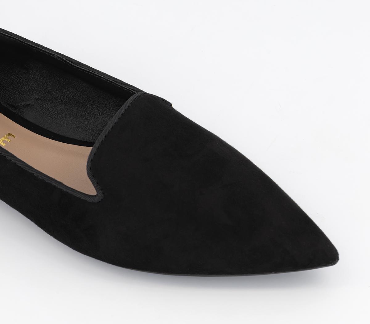 OFFICE Fabulous Pointed Slipper Cut Ballet Flats OFFICE Fabulous Pointed Slipper Cut Ballet Flats Black