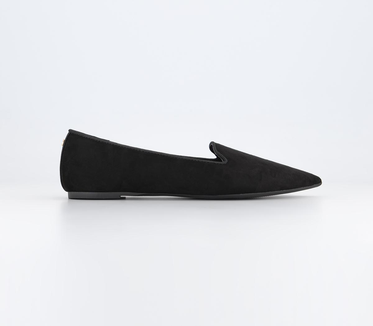 OFFICE Fabulous Pointed Slipper Cut Ballet Flats OFFICE Fabulous Pointed Slipper Cut Ballet Flats Black