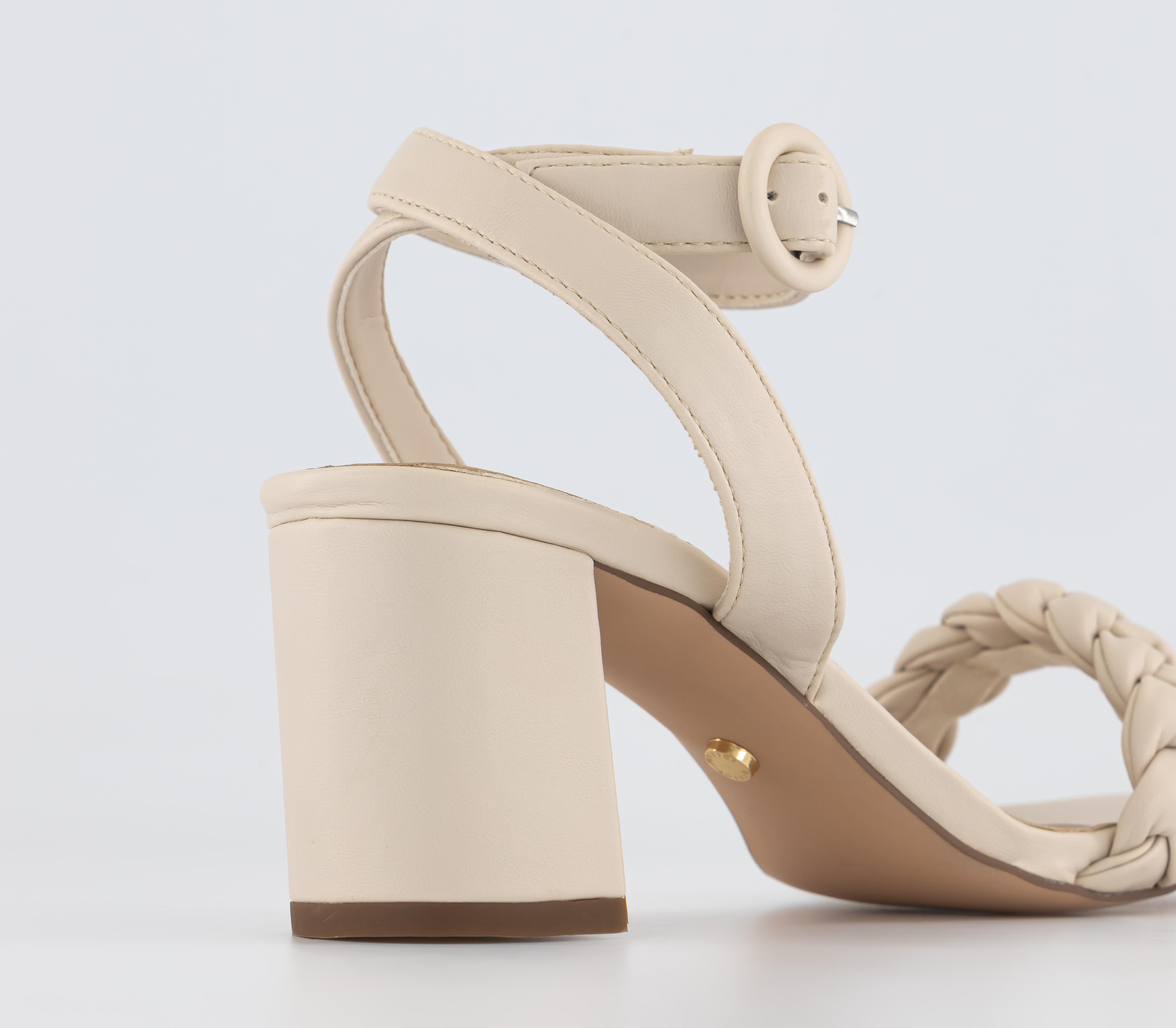 OFFICEMeadow Plait Strap Two Part SandalsWhite