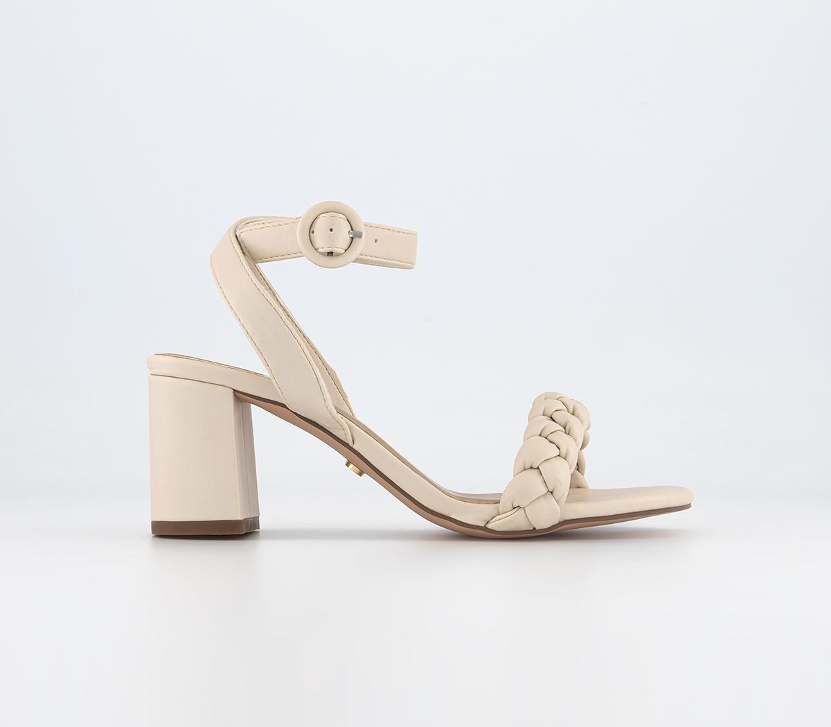 OFFICEMeadow Plait Strap Two Part SandalsWhite