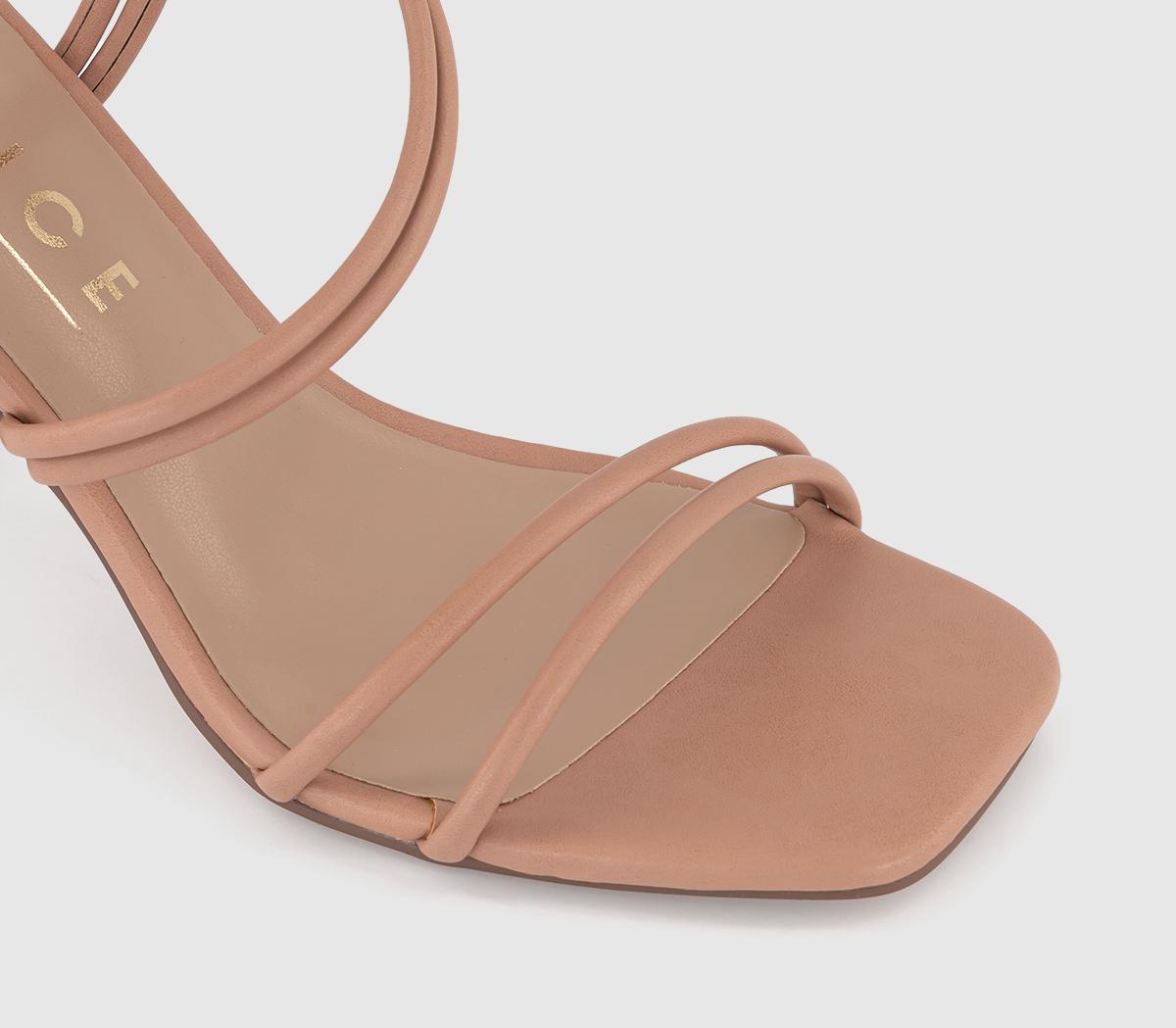 OFFICEMotion Tubular Strappy Knot Detail HeelsBeige