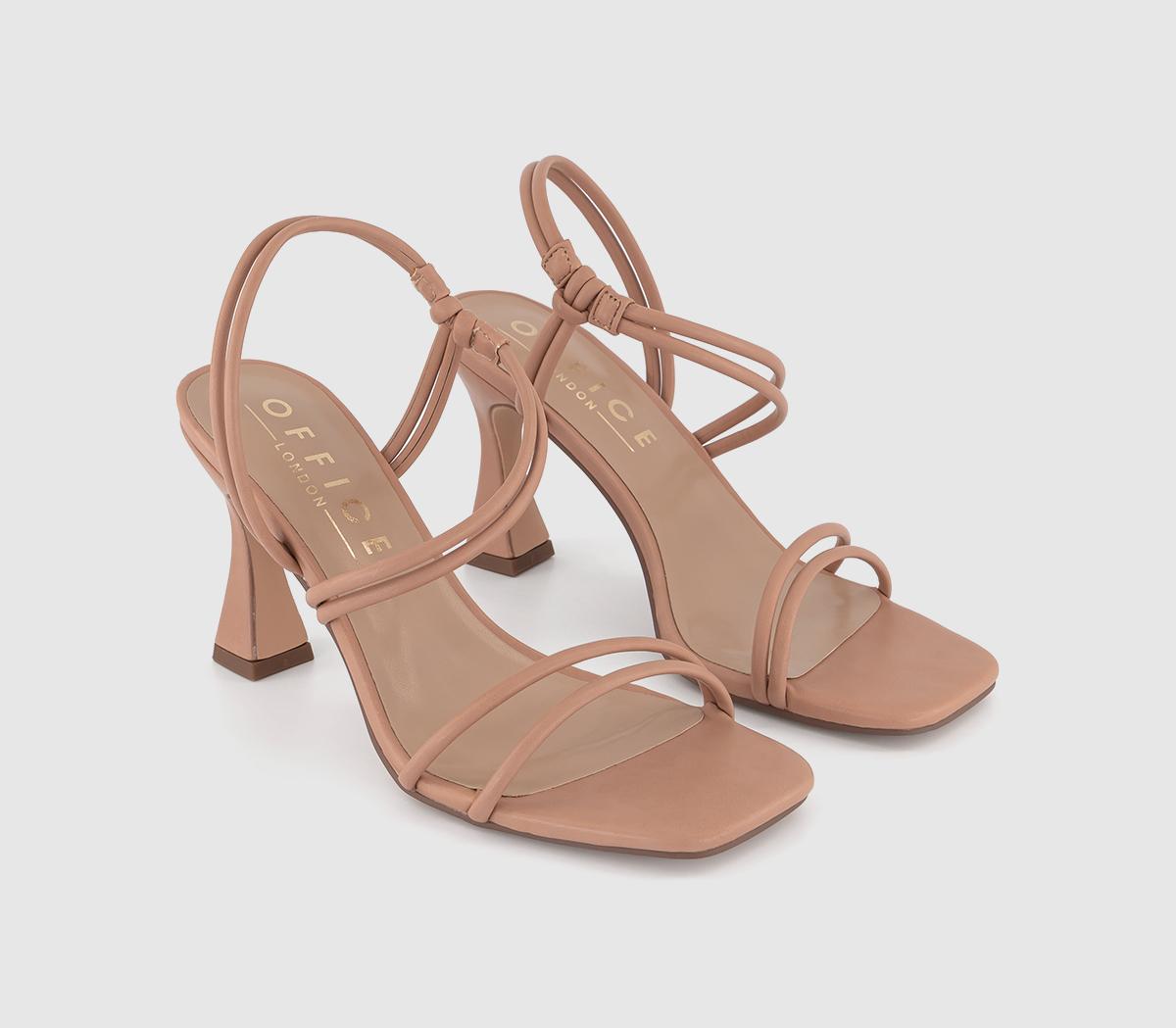 OFFICEMotion Tubular Strappy Knot Detail HeelsBeige