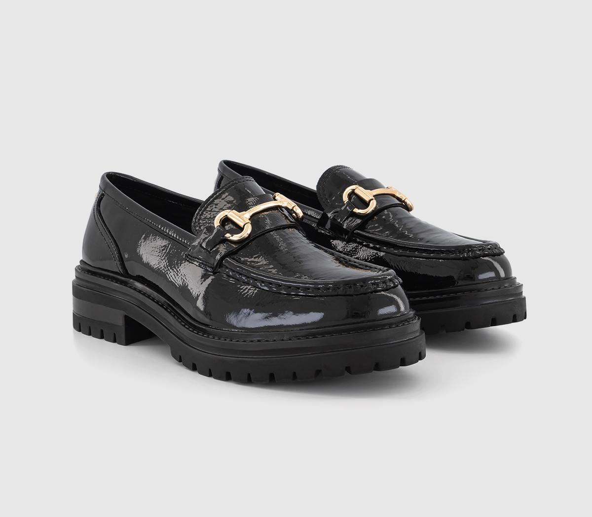 OFFICEFranks Chunky Snaffle Leather LoafersBlack Patent Leather