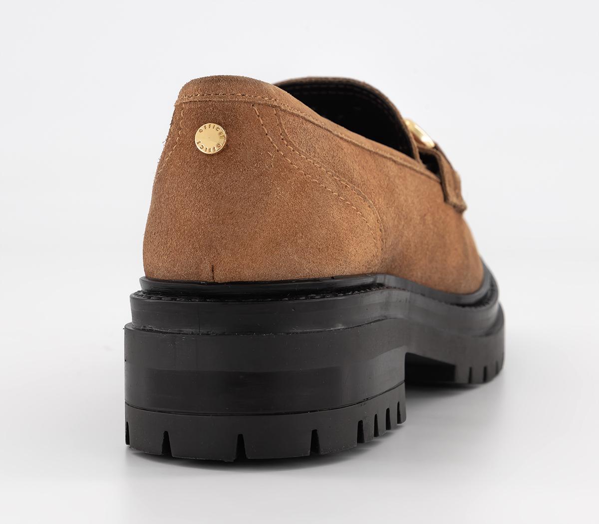 OFFICEFranks Chunky Snaffle Leather LoafersTan Suede