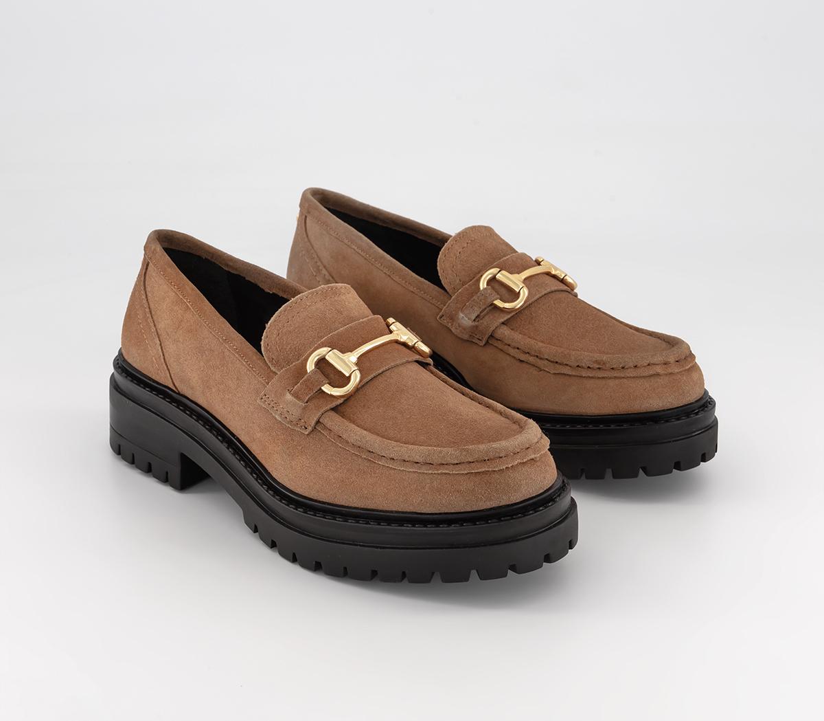 OFFICEFranks Chunky Snaffle Leather LoafersTan Suede